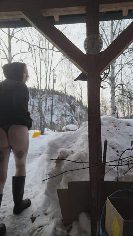 butch outdoor thong dykes gif