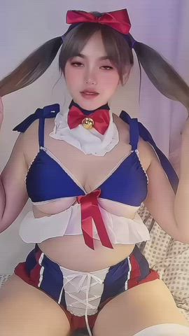 asian big tits boobs busty teen tits titty drop gif