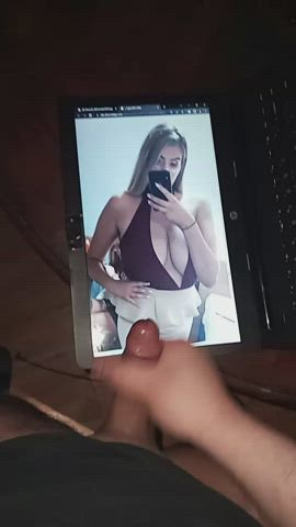 big tits cum cum on tits cumshot facial pawg tribute gif