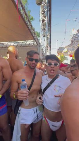 whipping out a couple hard cocks