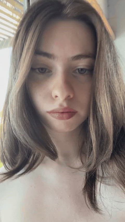 babe big tits boobs brunette huge tits latina natural tits thick tits gif
