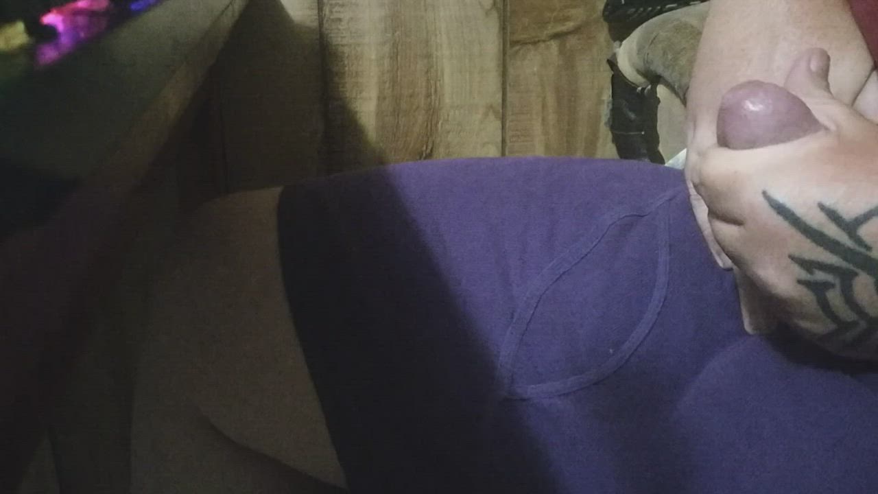 Cock Cumshot Dom Jerk Off Solo Tattoo Thick Cock gif