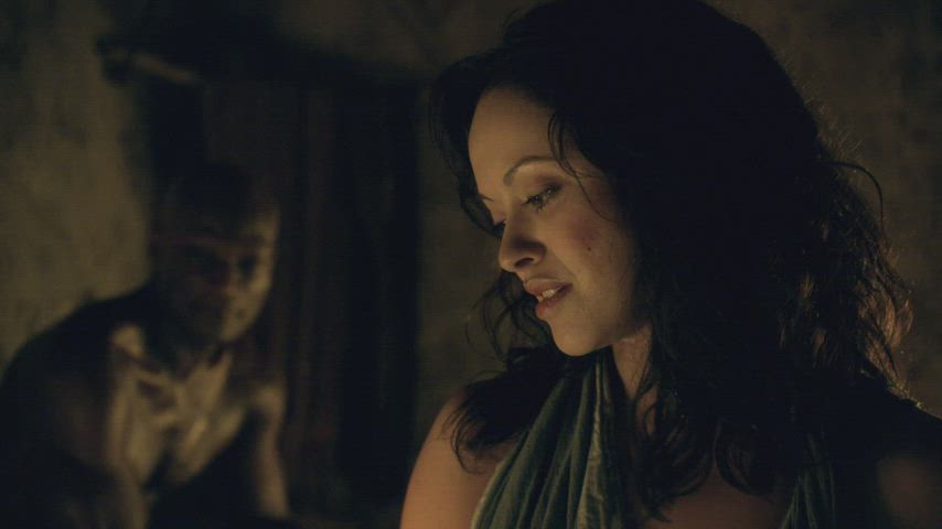 Marisa Ramirez showing her nice plots and backstory in 'Sparticus: Gods of the Arena'