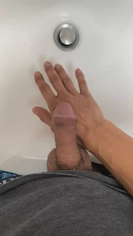 golden shower piss pissing gif