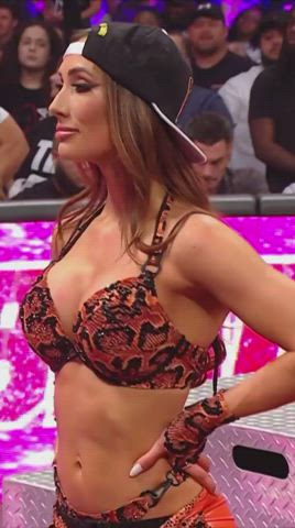 abs big tits brunette fake tits fitness huge tits tight tits wrestling gif