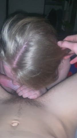 amateur blonde blowjob gif