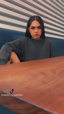 amateur flashing latina public pussy gif